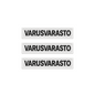 M05 Nimilappu Omalla tekstillä 3kpl Valko/Musta